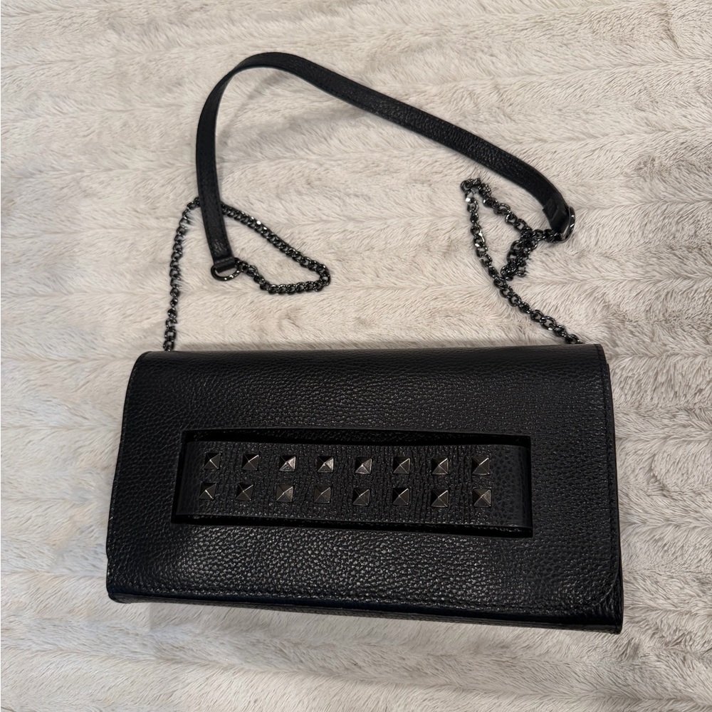 House of Harlow Studded Leather Shoulder Bag